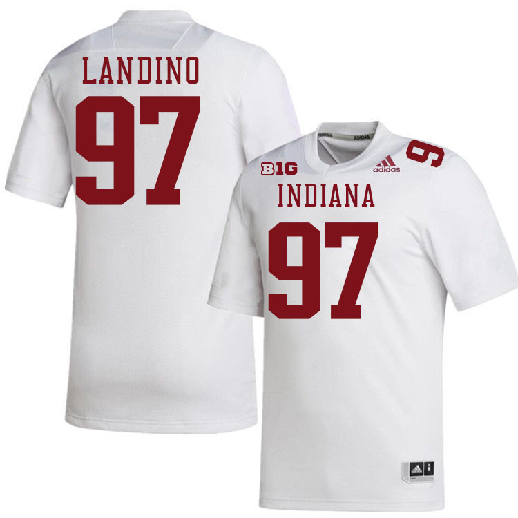 Mario Landino Indiana Jerssey,Indiana University Hooisers Football Jersey,Uniforms-White Mario Landino Indiana Jerssey,Indiana University Hooisers Football Jersey,Uniforms-White